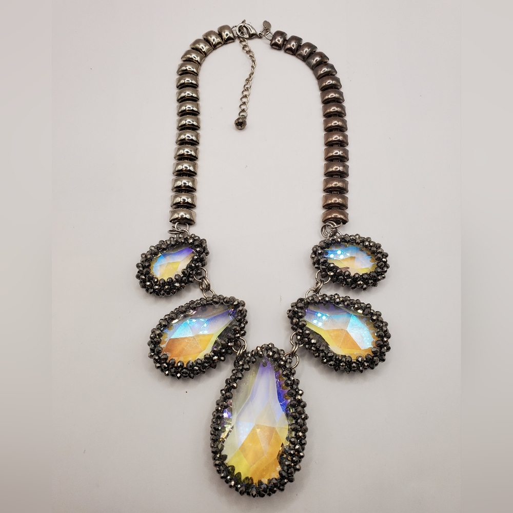 AB Crystal Statement Necklace